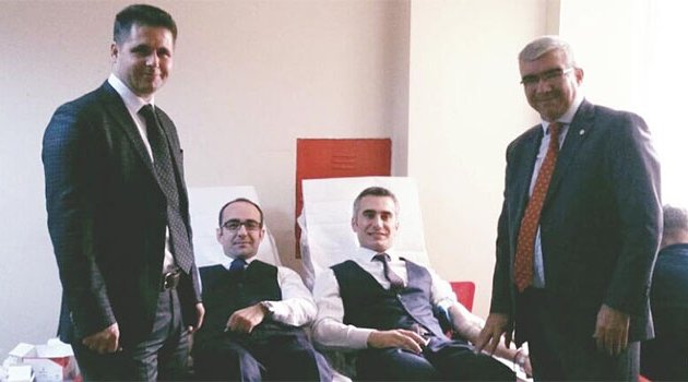 Vergi müfettişlerinden kan bağışı
