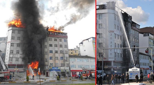 Yangına TOMA&#039;lı müdahale