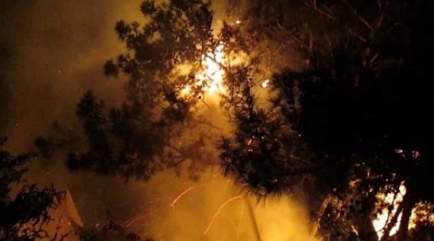 Yangında elektriği keserken akıma kapılıyordu