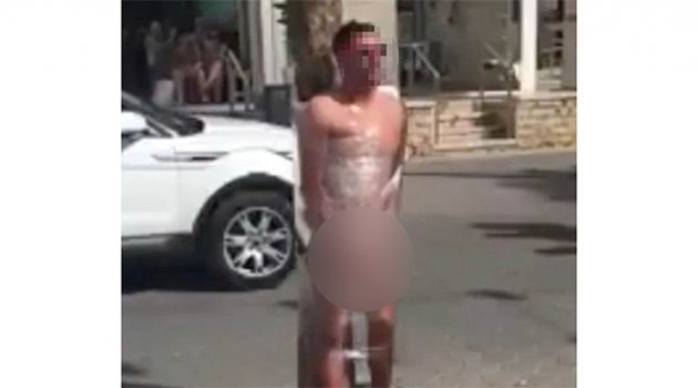 Yeni damadı çırılçıplak ağaca bağladılar!