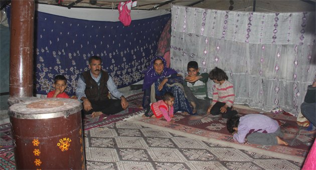 Yeni yıla çadırda girdiler