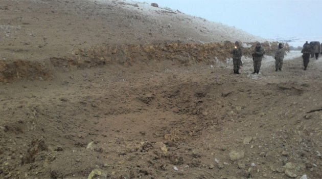 Yola döşenmiş halde 500 kg el yapımı patlayıcı imha edildi