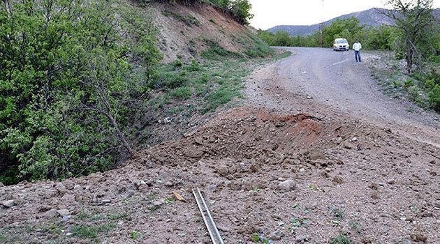 Yola yerleştirilen patlayıcı infilak ettirildi, 1 ölü