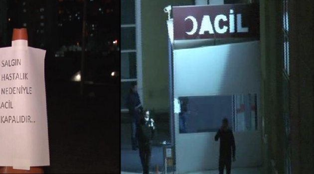 Yüksek ateş acil servis kapattırdı