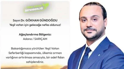 Dr. Gündoğdu’dan 'Yeşil Vatan'a Destek