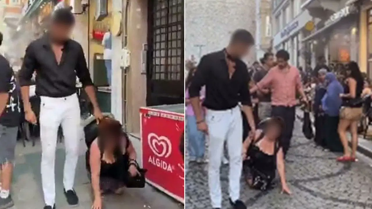 Kadına Tasma Takıp Sokak Sokak Gezdirdi!