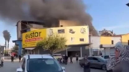 Tekstil Malzemesi Satan İş Yerinde Yangın