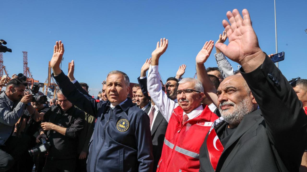 Türk Kızılay&#039;ından Gazze&#039;ye Yardım Eli:İyilik Gemisi Uğurlandı