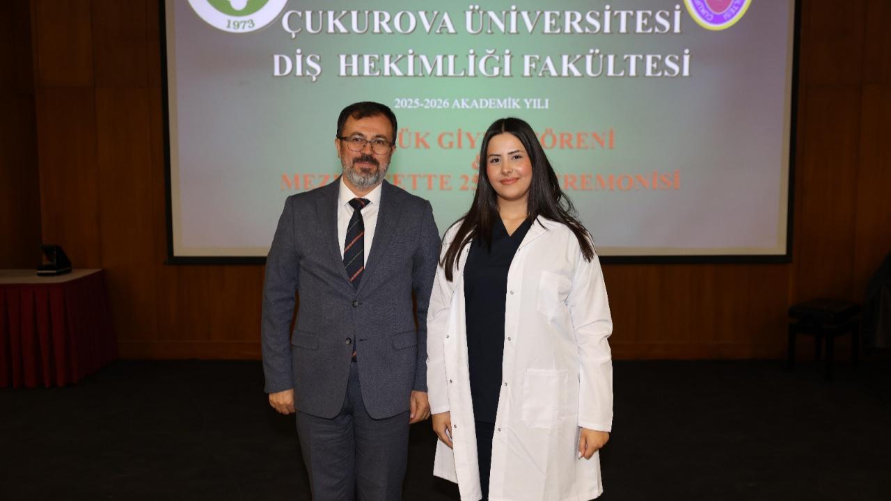 ÇÜ Diş Hekimliği Fakültesinde Beyaz Önlük ve 25. Yıl Mezuniyet Seremonisi