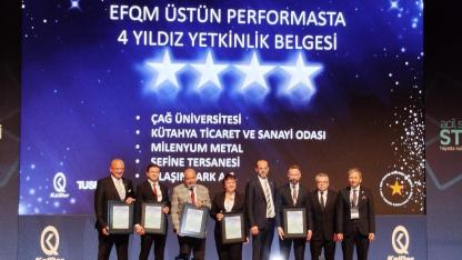 EFQM’den Çağ Üniversitesi’ne 4 Yıldızlı Üstün Performans Belgesi