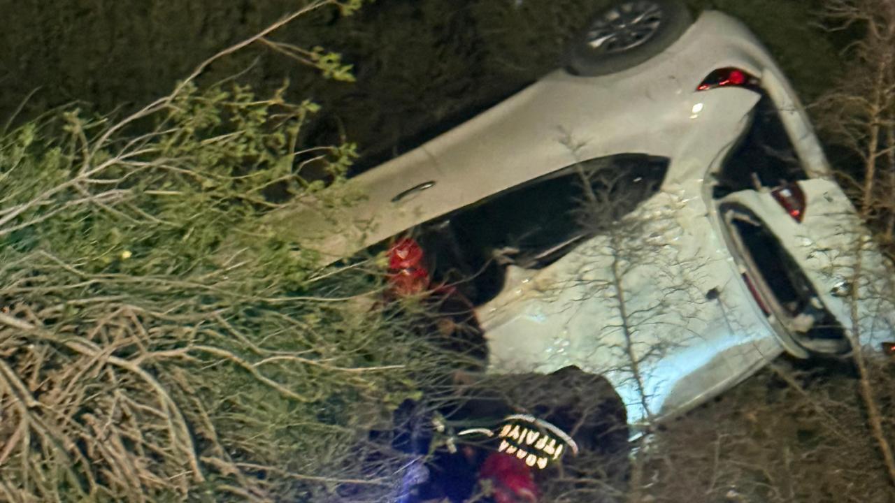 Kontrolden Çıktı, Şarampole Devrildi