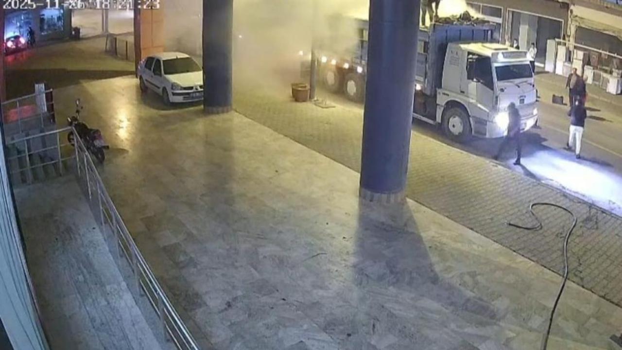 Seyir Halindeyken Alev Aldı