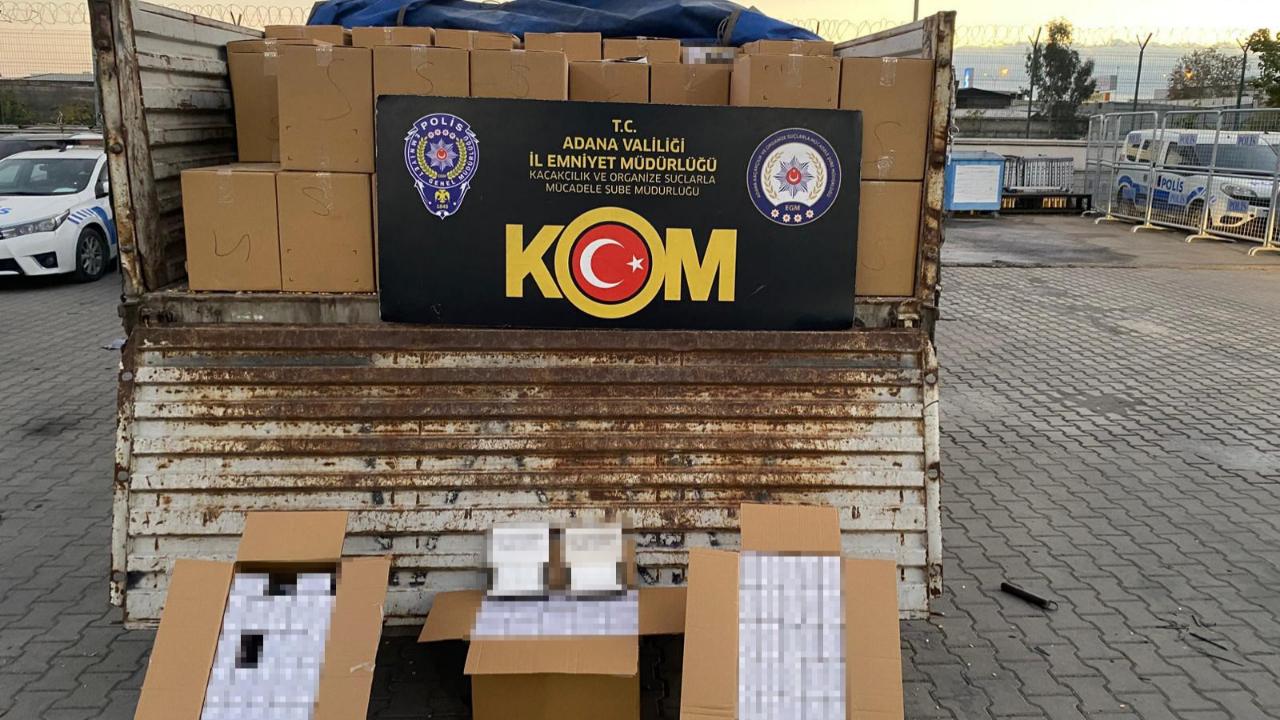 Adana'da Dev Kaçakçılık Operasyonu:7,8 Makaron Ele Geçirildi