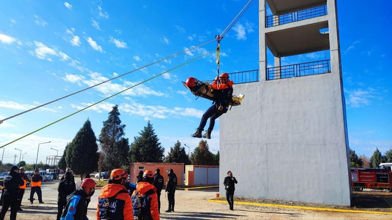 Adana’da Nefes Kesen Deprem Tatbikatı