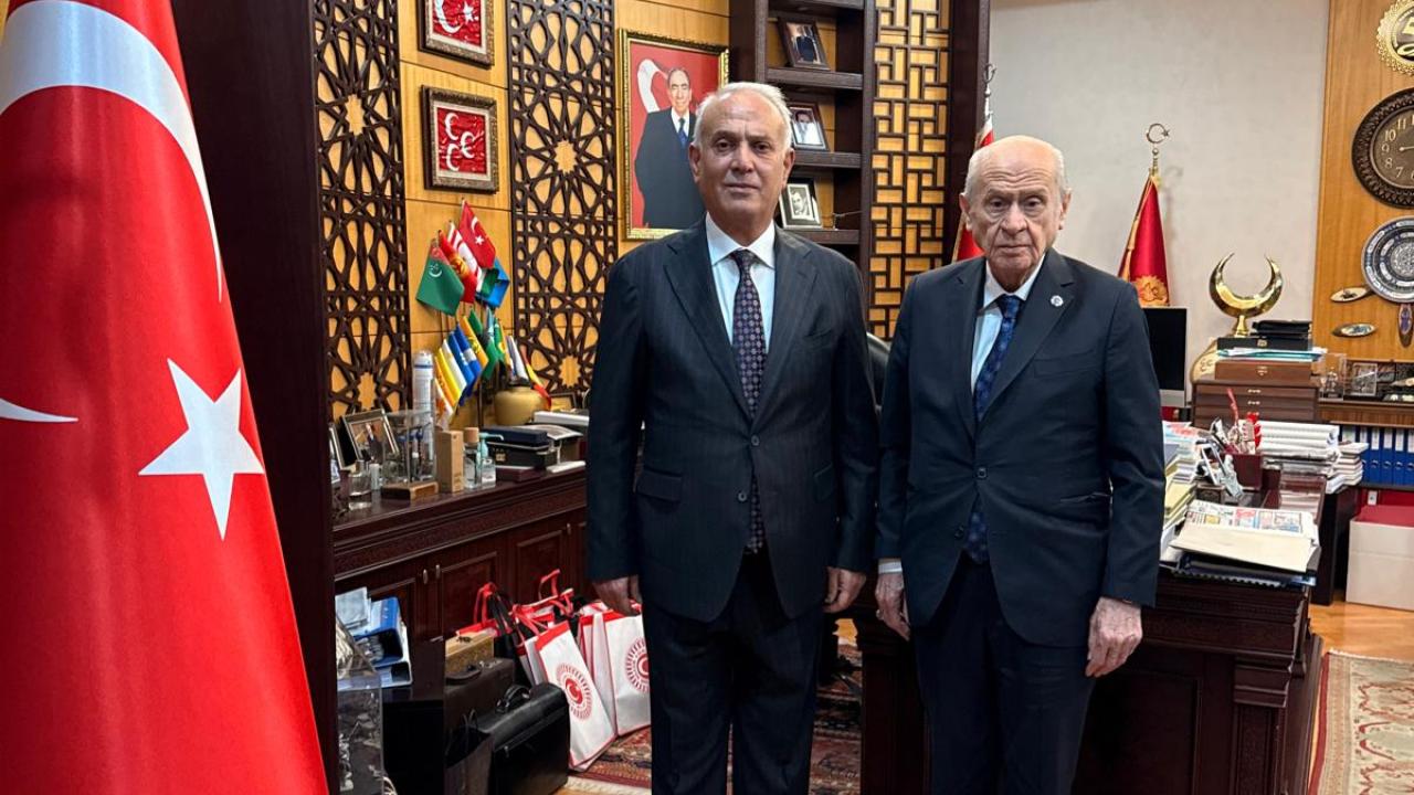 Başkan Kanlı'dan MHP Genel Başkanı Bahçeli'ye Ziyaret