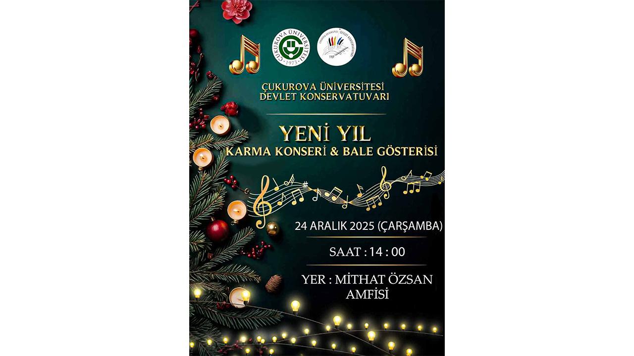 ÇÜ Devlet Konservatuvarından Sanat Dolu Yeni Yıl Konseri