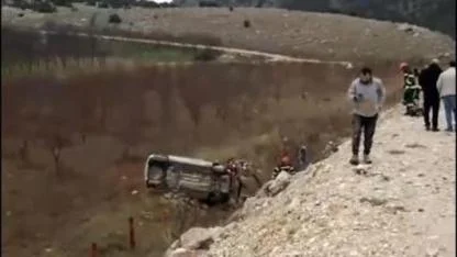 Feci Kaza:Araç Hurdaya Döndü, Sürücü Yaralandı