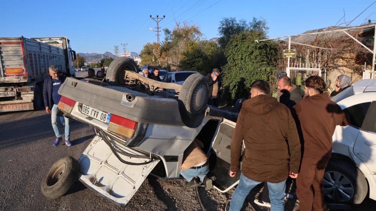 Hatalı Sollama Kazaya Neden Oldu:2 Ağır Yaralı