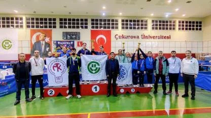 Masa Tenisinde Bölge Şampiyonu Çukurova Üniversitesi Spor Kulübü
