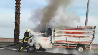 Seyir Halindeyken Alev Aldı
