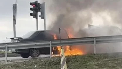 Seyir Halindeyken Alev Topuna Döndü