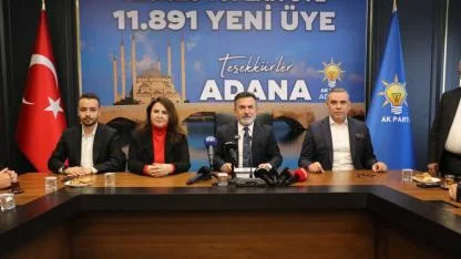 AK Parti’nin Adana’daki Üye Sayısı 328 Bini Aştı