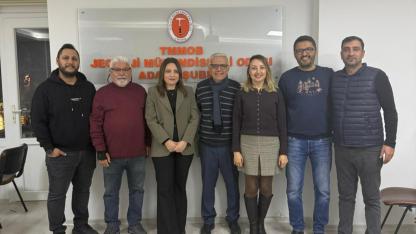 Jeoloji Mühendisleri Odası Adana Şubesi’nde Dr. Tatar Güven Tazeledi