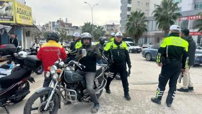 Motosiklet Sürücülerine Ceza Yağdı