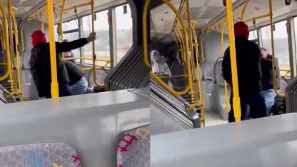 Otobüsün İçinde Tekme Tokat Darp!