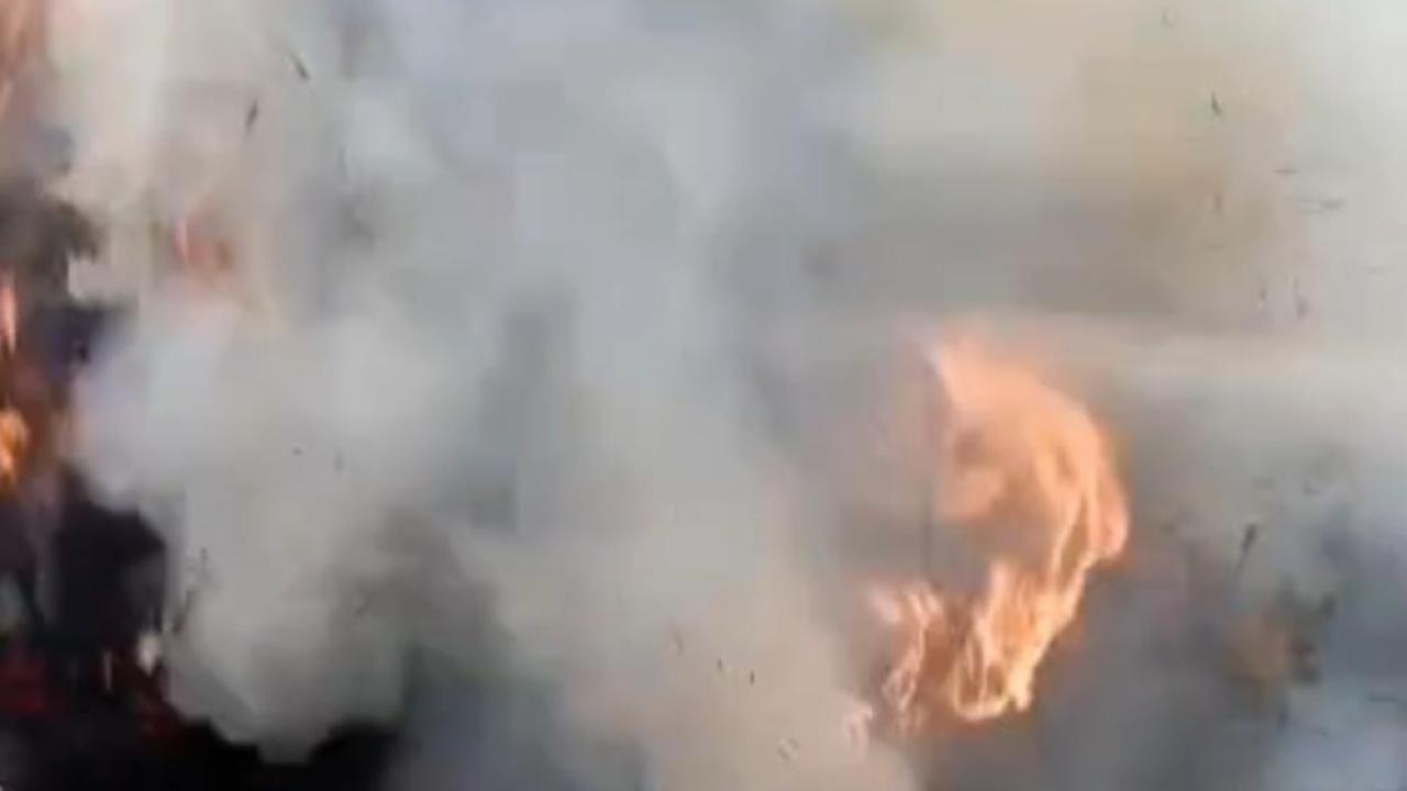 Samanlıkta Korkutan Yangın