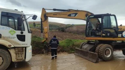 Yumurtalık'ta Şiddetli Yağışlara Karşı Hızlı Müdahale