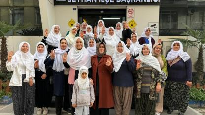 AK Parti Seyhan ilçe Kadın Kolları’ndan Başkan Zeynep Güneş Akgüne Destek Mesajı