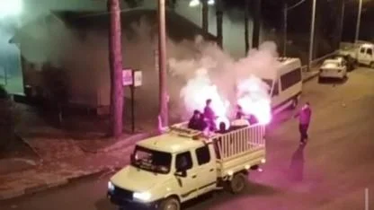 İlk Sahurda Meşaleli Davul Şovu