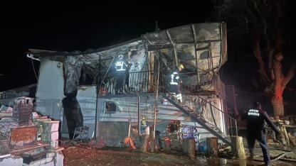 Karı-Koca Feci Yangında Öldü