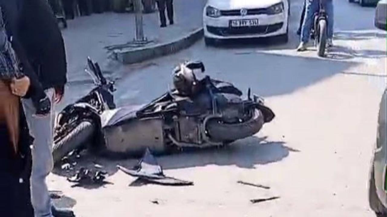 Ani Dönüş Kazaya Neden Oldu:1 Yaralı