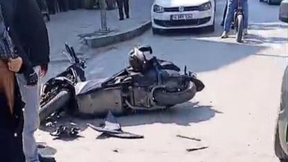 Ani Dönüş Kazaya Neden Oldu:1 Yaralı