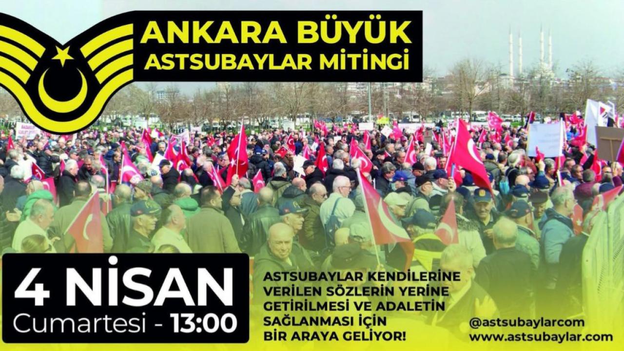 Emekli Astsubaylar 'Hak ve Adalet' İçin Ankara'da Buluşuyor