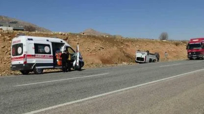 Kontrolden Çıktı, Takla Attı:1 Yaralı