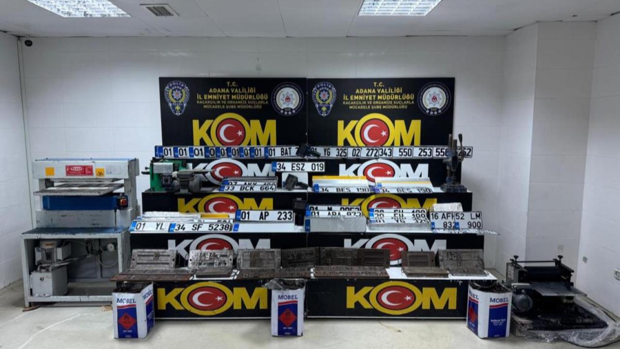 Merdiven Altı Plaka Basım Atölyelerine Baskın:4 Tutuklama