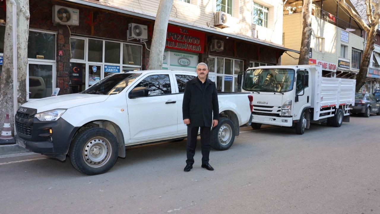 Pozantı’da Üretken Belediyecilik:Araç Filosuna Yeni Takviyeler