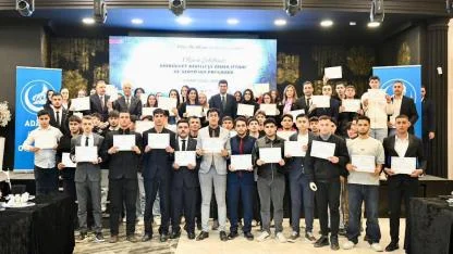 Robotikten Diksiyona 90 Genç Sertifika Aldı