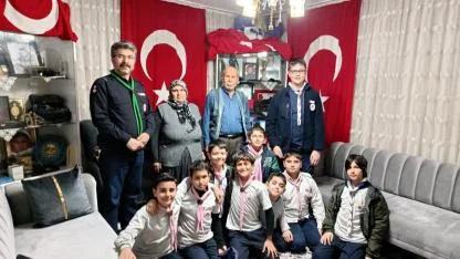 Sarıçam’da Vefa Sofrası:İzciler Şehit Ailesinin Konuğu Oldu