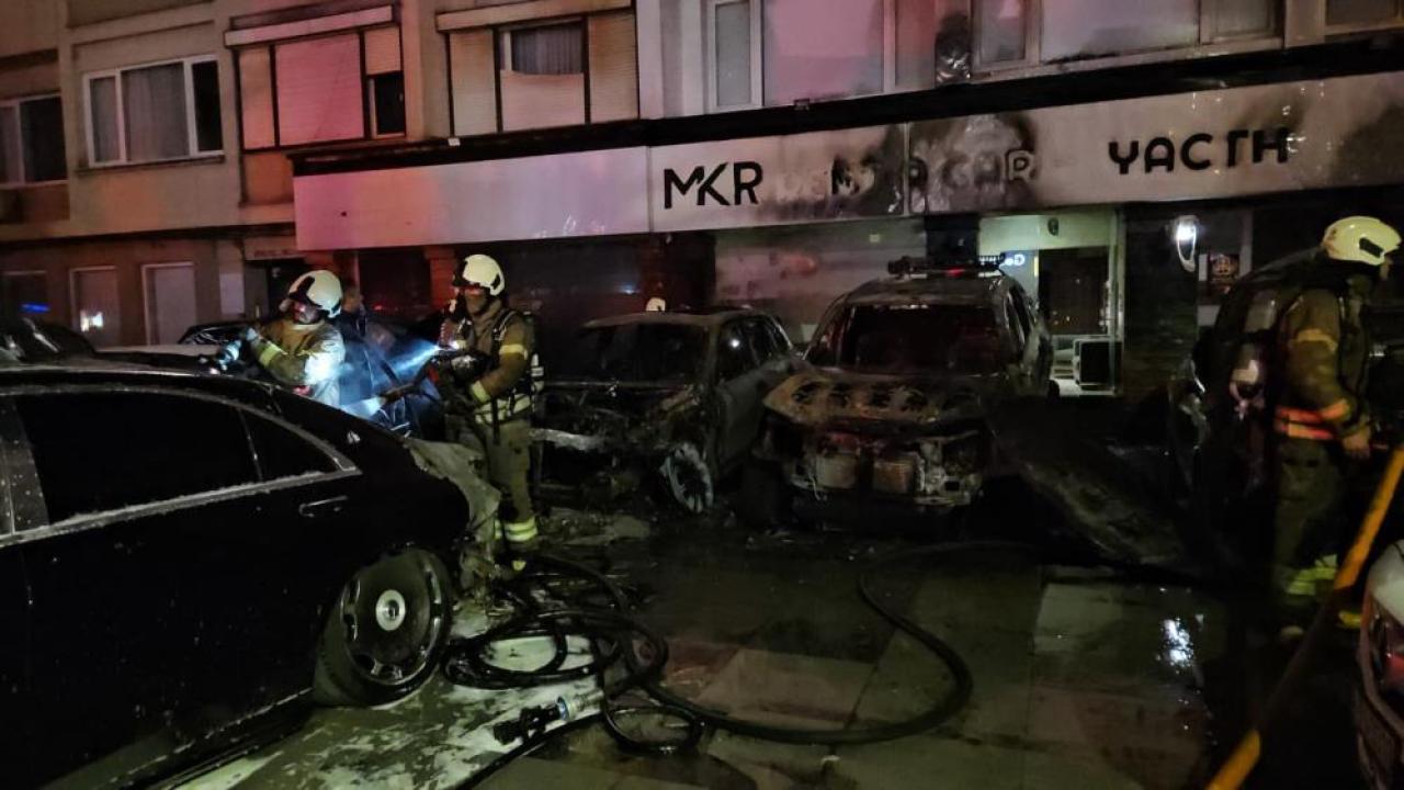 Araç Kiralama Şirketi Yandı:Milyonlarca Zarar