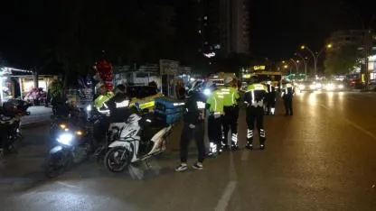 Motosiklet Sürücülerine Ceza Yağdı