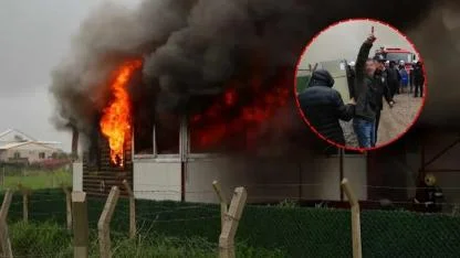 Sarıçam’da Yıkım Krizi:Kaçak Yapı Sahibi Evini Yakarak Direndi