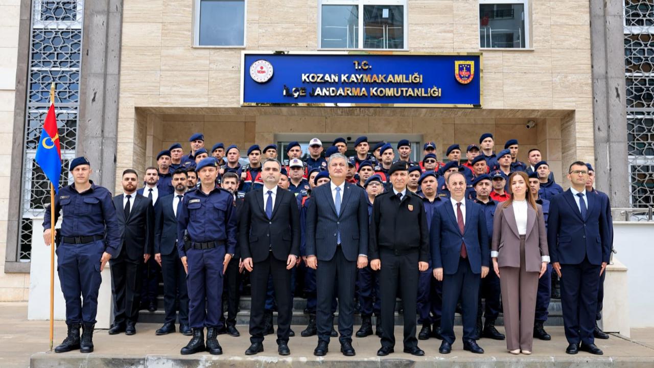 Vali Yavuz'dan Kozan İlçe Jandarma Komutanlığı İle İlçe Emniyet Müdürlüğüne Ziyaret