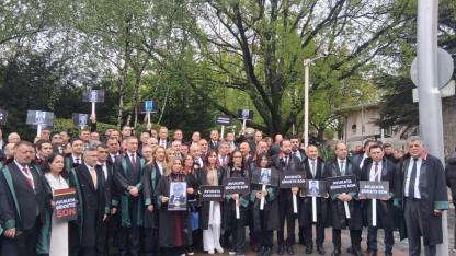 81 İlin Baro Başkanlarından ''Avukata Yönelik Şiddet'' Protestosu