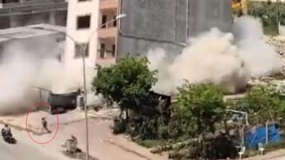 Kontrolsüz Yıkım Faciası:Son Anda Canını Kurtardı