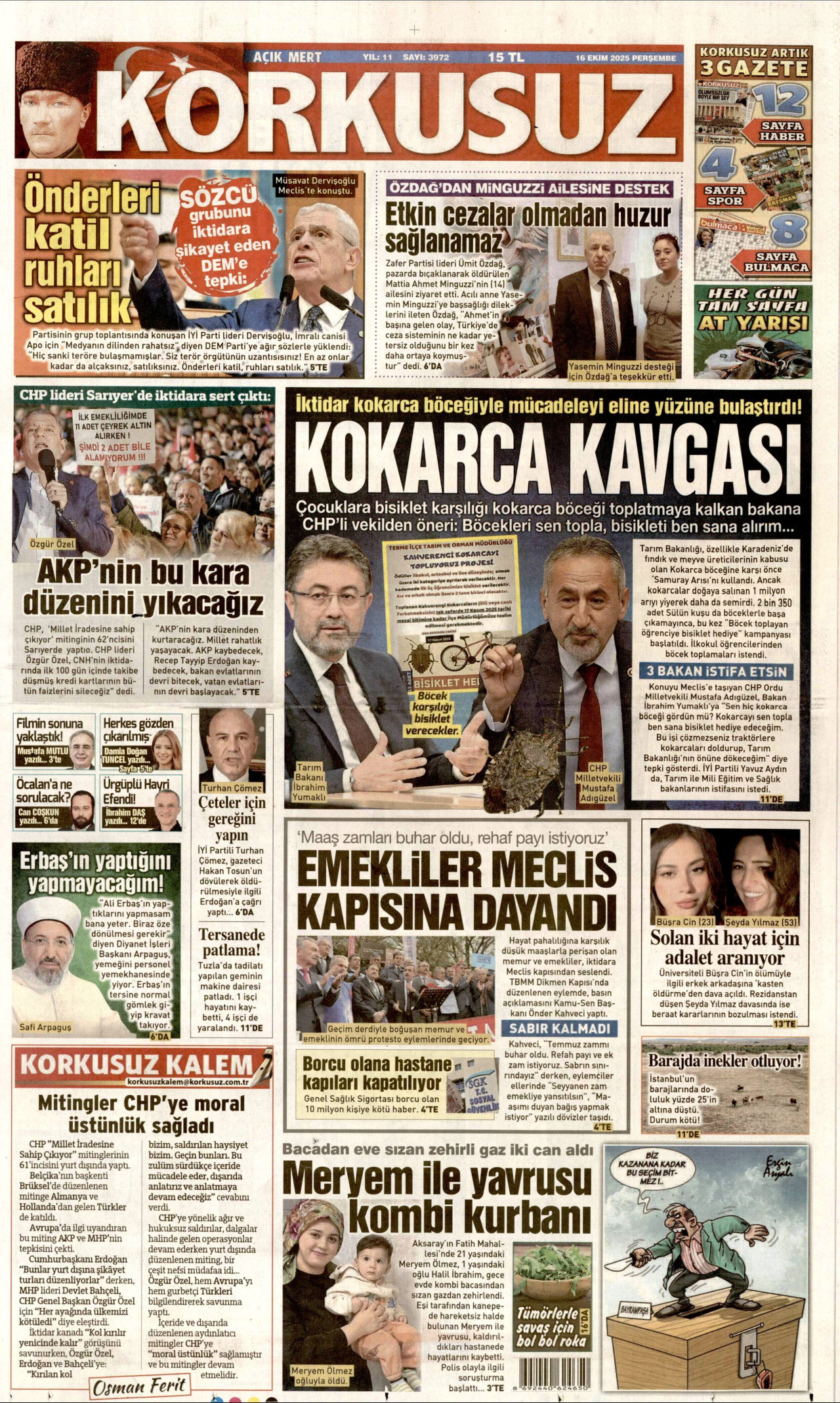 KORKUSUZ Gazete Manşeti
