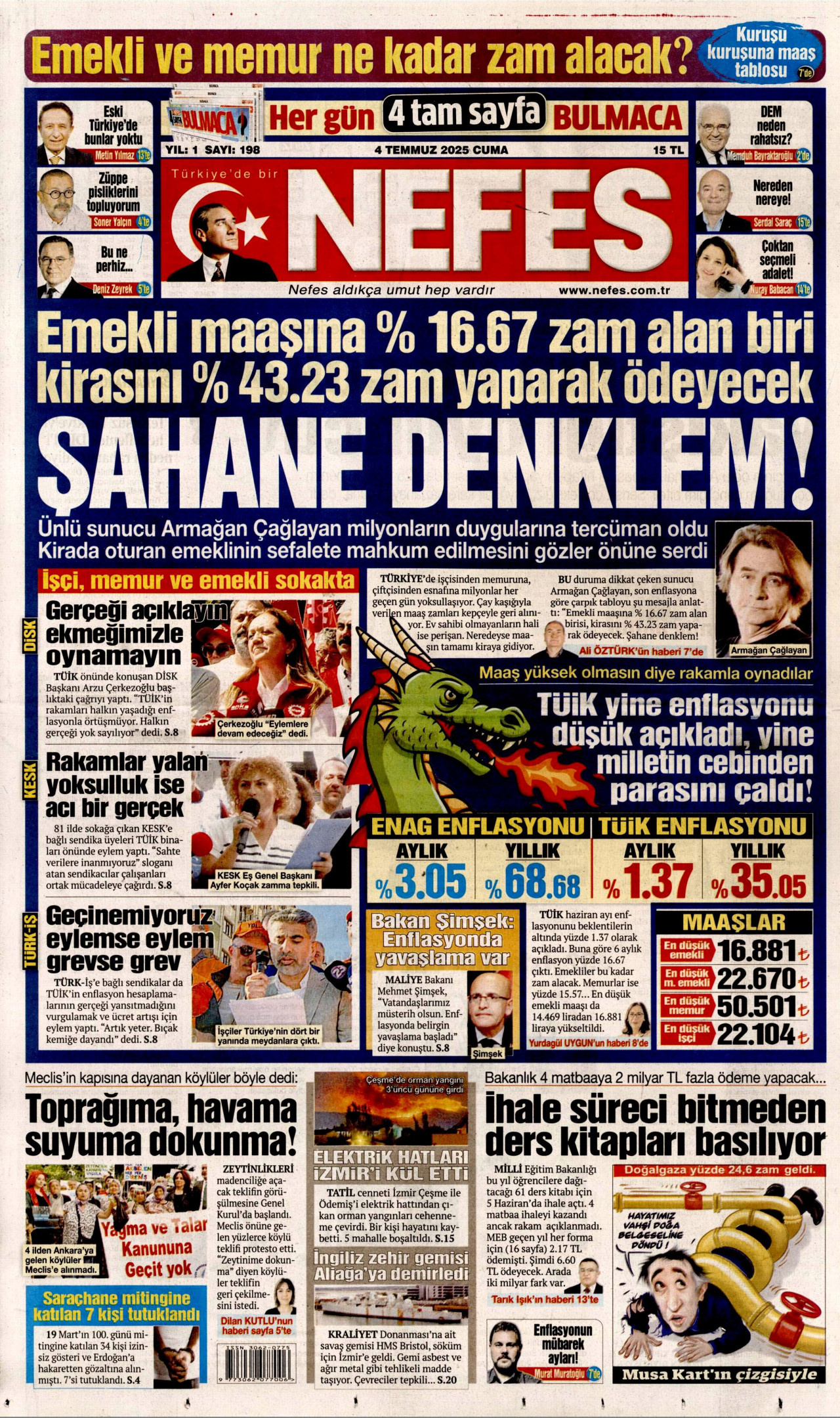 NEFES Gazete Manşeti